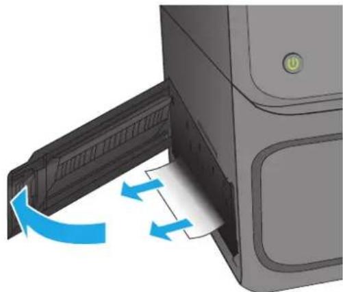 HP Officejet Enterprise Color MFP X585 - Afhjælpning af papirstop i bakke 3 (ekstraudstyr) - 2