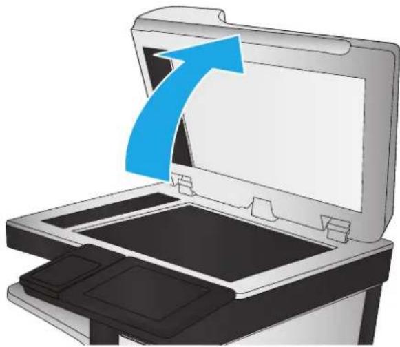 HP Officejet Enterprise Color MFP X585 - Kontrol af scannerglaspladen for snavs - 2