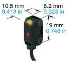 10.5 mm 0.413 in 8.2 mm 0.323 in 19 mm 0.748 in