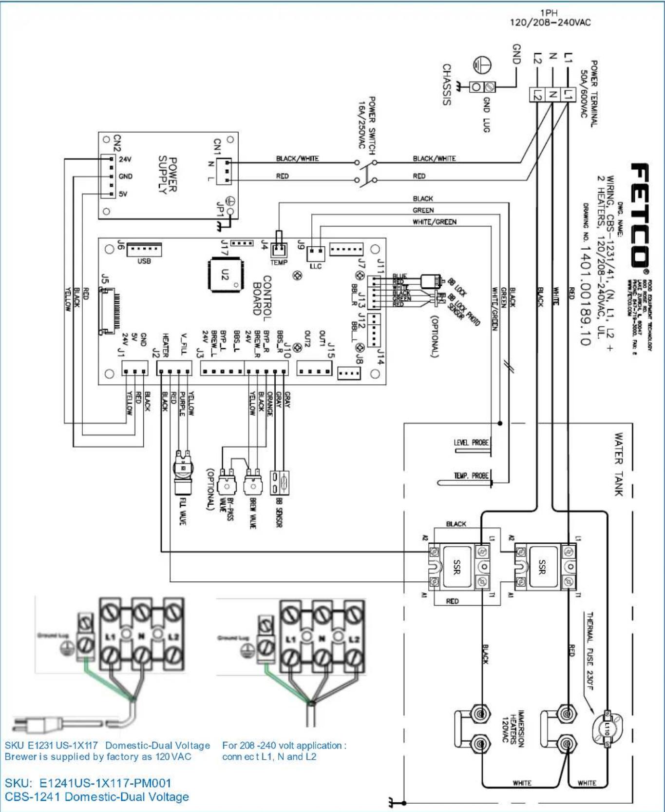 SKU: E1241US-1X117 Domestic-Dual Voltage Brewer is supplied by factory as 120VAC For 208-240 volt application: CS-1241 Domestic-Dual Voltage CSU: E1231 US-1X117 Domestic-Dual Voltage connect L1, N and L2 For 208-240 volt application: SWI R3D R5D YELLOW BLACK SB 2.5 2.4V J1 2.4V J2 2.4V J3 2.4V J4 2.4V J5 2.4V J6 2.4V J7 2.4V J8 2.4V J9 2.4V J10 2.4V J11 2.4V J12 2.4V J13 2.4V J14 2.4V J15 2.4V J16 2.4V J17 2.4V J18 2.4V J19 2.4V J20 2.4V J21 2.4V J22 2.4V J23 2.4V J24 2.4V J25 2.4V J26 2.4V J27 2.4V J28 2.4V J29 2.4V J30 2.4V J31 2.4V J32 2.4V J33 2.4V J34 2.4V J35 2.4V J36 2.4V J37 2.4V J38 2.4V J39 2.4V J40 2.4V J41 2.4V J42 2.4V J43 2.4V J44 2.4V J45 2.4V J46 2.4V J47 2.4V J48 2.4V J49 2.4V J50 2.4V J51 2.4V J52 2.4V J53 2.4V J54 2.4V J55 2.4V J56 2.4V J57 2.4V J58 2.4V J59 2.4V J60 2.4V J61 2.4V J62 2.4V J63 2.4V J64 2.4V J65 2.4V J66 2.4V J67 2.4V J68 2.4V J69 2.4V J70 2.4V J71 2.4V J72 2.4V J73 2.4V J74 2.4V J75 2.4V J76 2.4V J77 2.4V J78 2.4V J79 2.4V J80 2.4V J81 2.4V J82 2.4V J83 2.4V J84 2.4V J85 2.4V J86 2.4V J87 2.4V J88 2.4V J89 2.4V J90 2.4V J91 2.4V J92 2.4V J93 2.4V J94 2.4V J95 2.4V J96 2.4V J97 2.4V J98 2.4V J99 2.4V J100