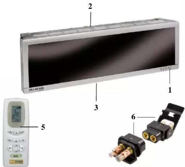 Proklima Split 900 Flat EQ C+H - Technical data: - 2