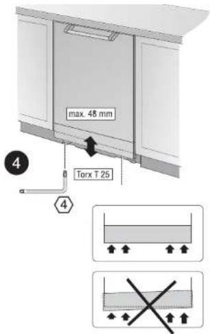max. 48 mm Torx T 25 ④ ④