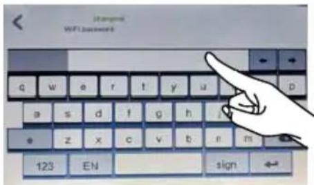 Jiangwei WIFI password q w e r t y u p a s d f g h j e z x c v b n m 123 EN sign ←