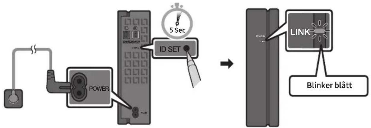 graph LR A["Power"] --> B["Induction"] B --> C["ID SET"] C --> D["5 Sec"] D --> E["Blinker blätt"]