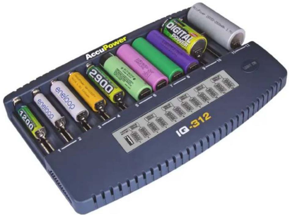 AccuPower DIGITAL POWER 2900 1200 1 2 3 4 5 6 7 8 9 10 11 12 IQ-312