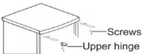 Screws Upper hinge