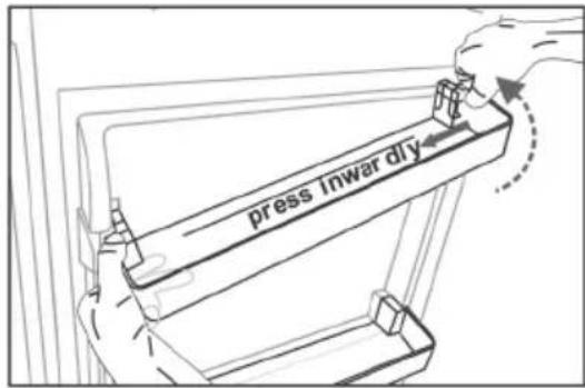 press inwardly