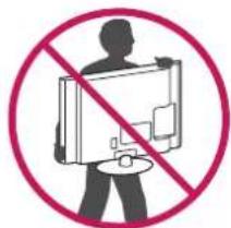 Prohibition sign with silhouette of person holding a device, crossed out by red circle