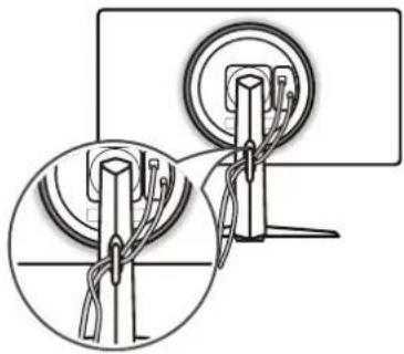 LG UltraGear 24GN65R - Tidying up Cables - 2