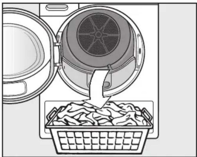 MIELE TSA 233 WP - Tekstilerne tages ud - 1