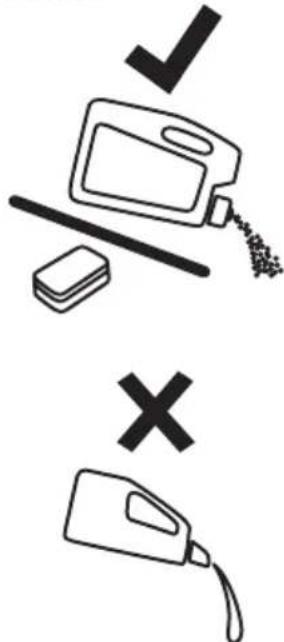 Diagram showing two labeled containers with checkmark and cross symbols, indicating inspection or rejection status.