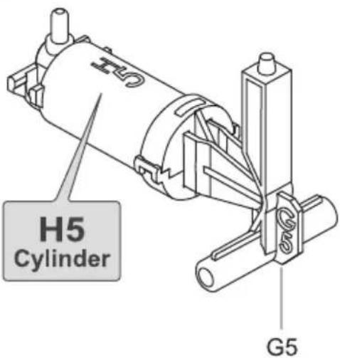 VELLEMAN KSR12 - H5 Cylinder Assembly - 16