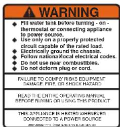 Bunn VP17A-2 - POUR IN WATER ONLY - 2