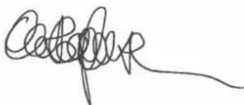 Handwritten signature or scribble on white background, possibly a signature or name