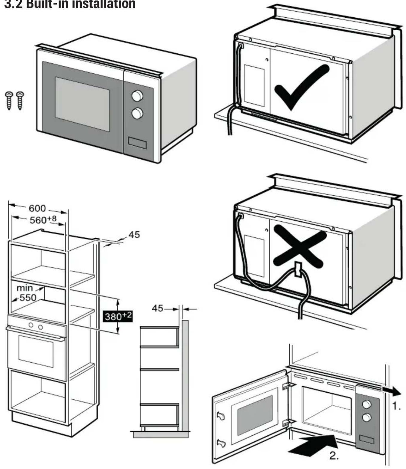 Cylinda IM5341LRF - Installation and connection - 1
