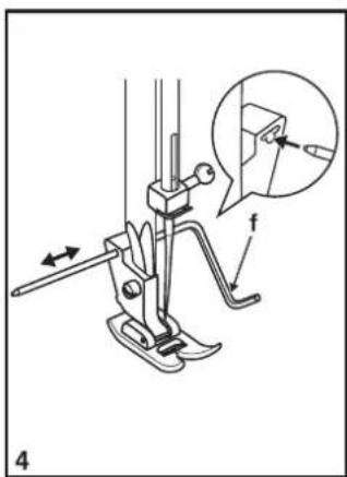 SINGER 3342 - □ Installing the Removable Extension Table - 4