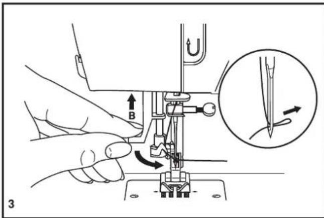 SINGER 3342 - ☐ Threading the Upper Thread - 2