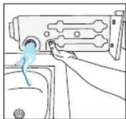 GRUNDIG GT76824WBPB - Emptying the water tank - 2