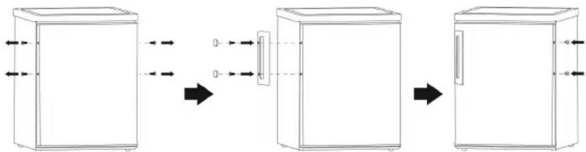 Scandomestic SKS 332 W - Install the door handle - 1