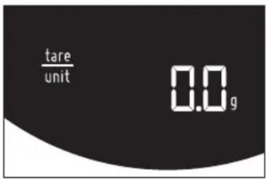 tare /unit 0.0 g