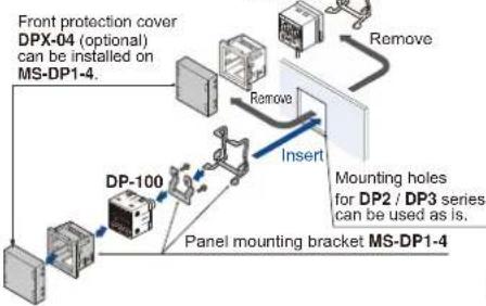 PANASONIC DP-102-M-P - Panel mounting bracket, Front protection cover - 2