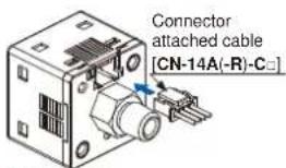Connector attached cable [CN-14A(-R)-C□]