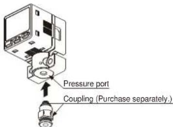 Pressure port Coupling (Purchase separately.)
