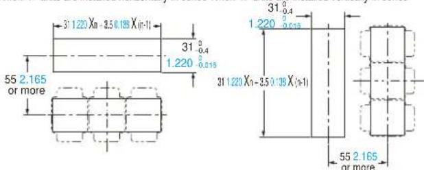 31 1.220 Xn - 3.5 0.186 X(n-1) 31 0.4 1.220 0.015 55 2.165 or more 31 0.4 1.220 0.015 31 1.220 Xn - 3.5 0.186 X(n-1) 55 2.165 or more