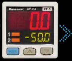 Panasonic OP-100 kPa 0.0 1 = -50.0 2