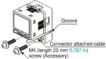 Groove Connector attached cable M4 (length 20 mm 0.787 in) screw (Accessory)