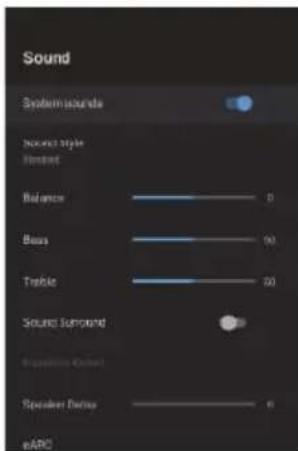 Infiniton INTV-40AT790 - Sound Settings Menu - 4