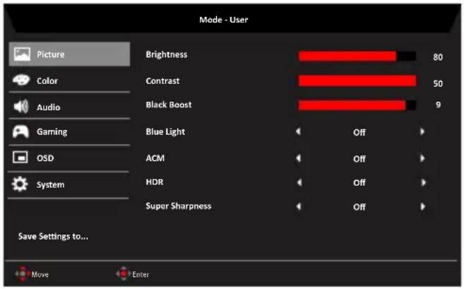ACER VG270P - Picture (Billede) - 1