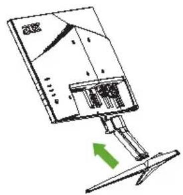 ACER VG270S - • Montering af foden - 1