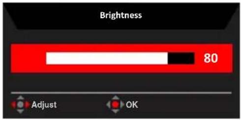 ACER VG270S - Genvejsknap 2 (standard: Brightness (Lysstyrke)) - 1