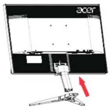 ACER KG271F - • Montering af foden - 1