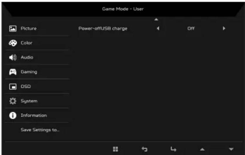 ACER XF250QD - Justering af System - 2