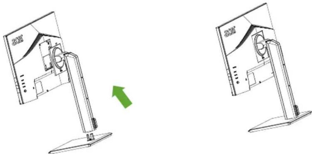 ACER B247YU - - Højdeindstilling - 1