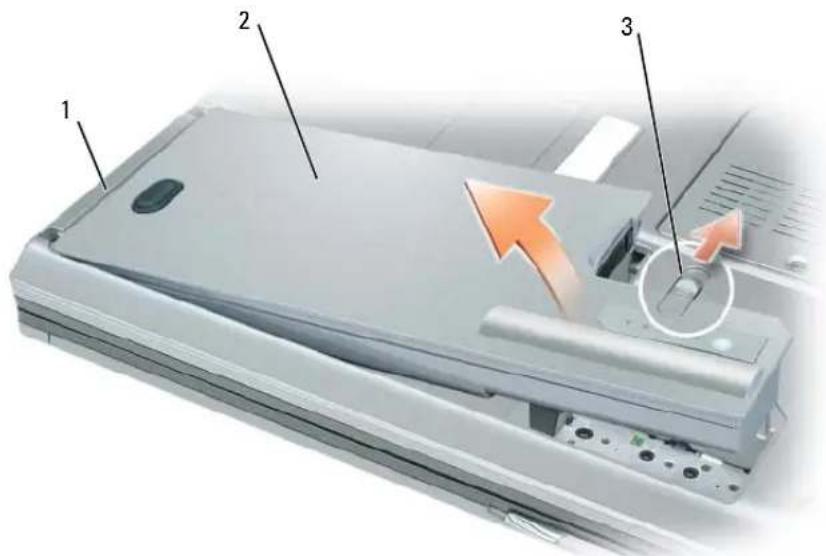 DELL Precision M4300 - Udskiftning af batteriet - 3