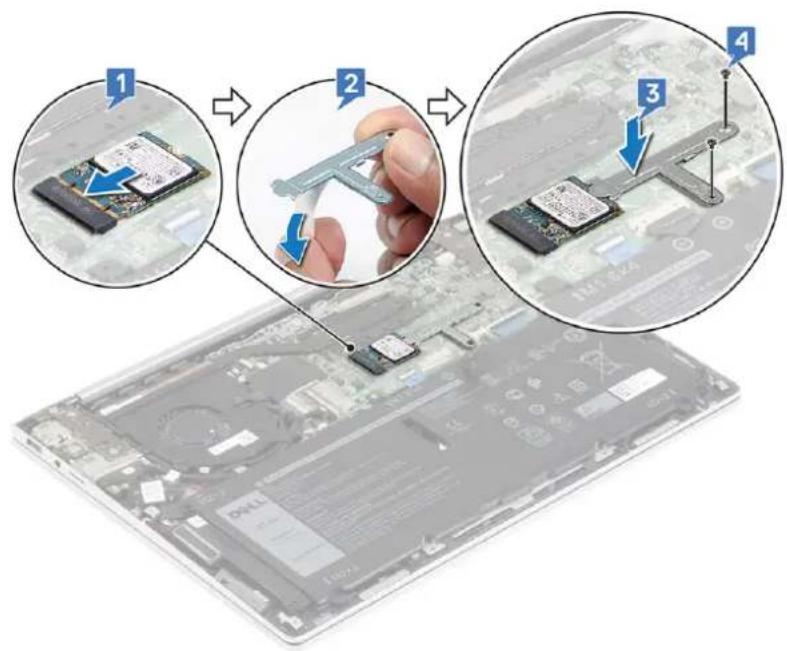 DELL Inspiron 7591 - Fremgangsmåde for at fjerne et M.2 2230 solid-state-drev - 2