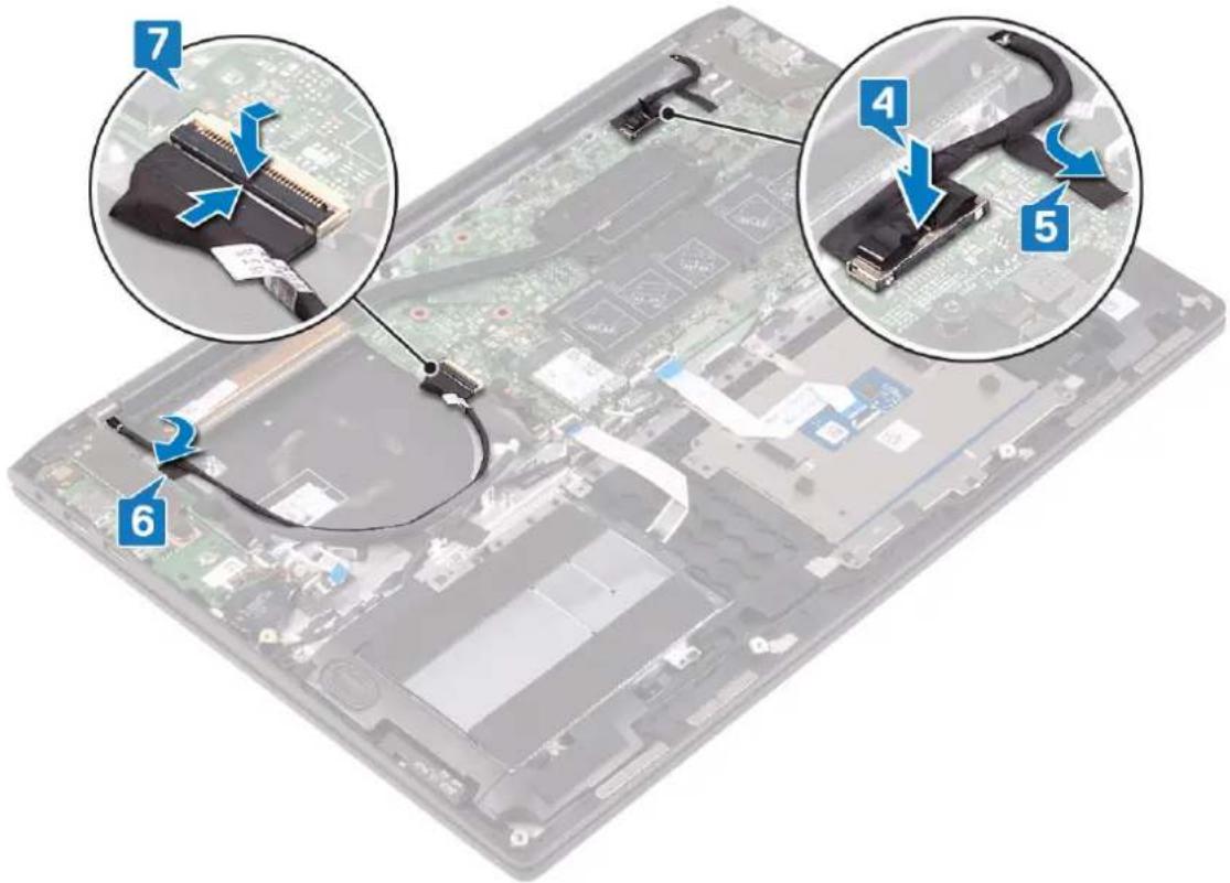 DELL Inspiron 7591 - FORSIGTIG: Anbring computeren på en blød og ren overflade for at undgå at ridse skærmen. - 3