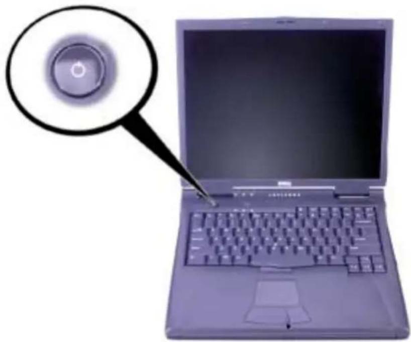 DELL Latitude C810 - Включение компьютера - 2