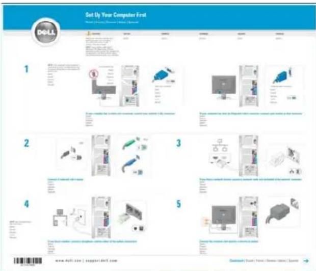 Set Up Your Computer First D-LL 1 2 3 4 5 www.dell.com | support.dell.com
