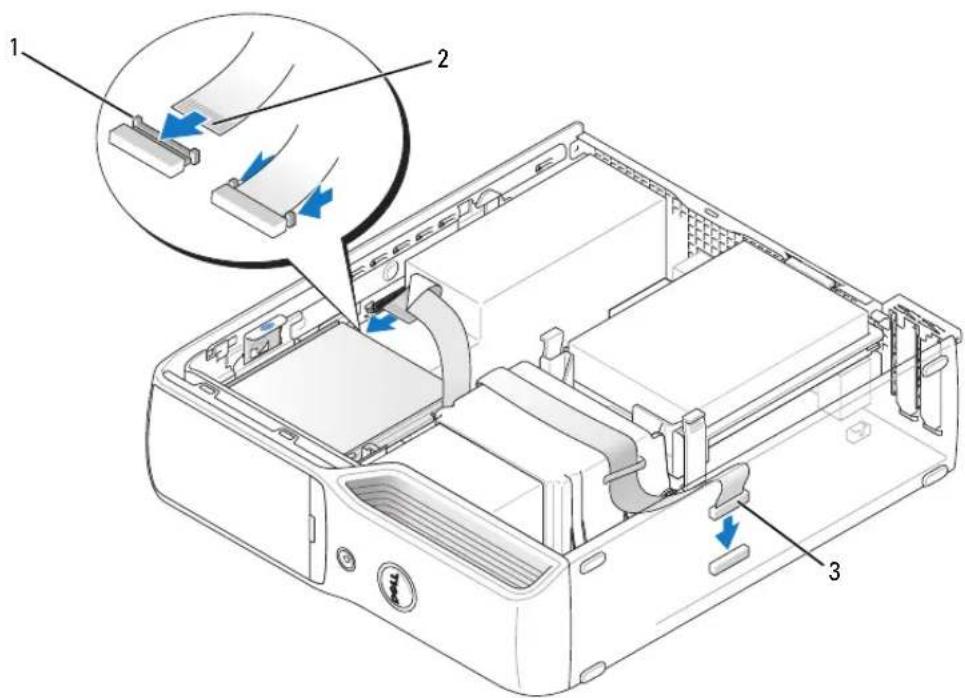 DELL Dimension 9200c - Installation af et diskettedrev - 3