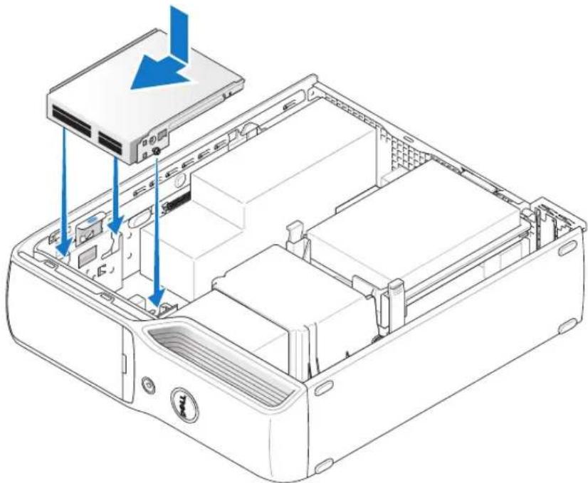 DELL Dimension 9200c - Installation af en mediekortlæser - 1