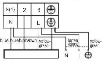 N(1) 2 3 N L blue blueblabrown yellow- green brown (black) N L yellow- green