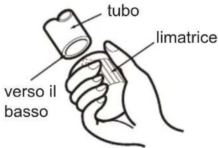 tubo limatrice verso il basso