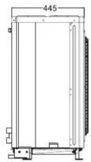 Toyotomi THMU408/1R32 - Outline dimension of monobloc unit - 2