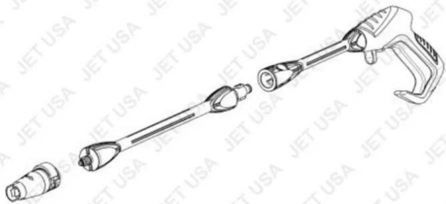 Jet-USA RW535 - Mounting the Lance and Nozzle - 1