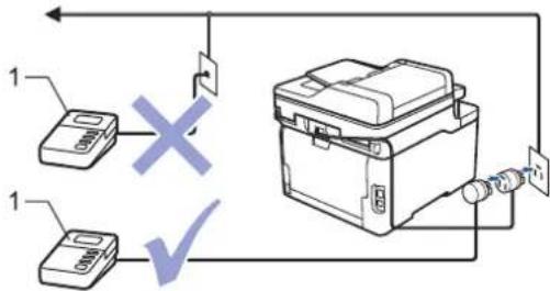 BROTHER DCP-L3517CDW - Ekstern TAD (telefonsvarer) - 1