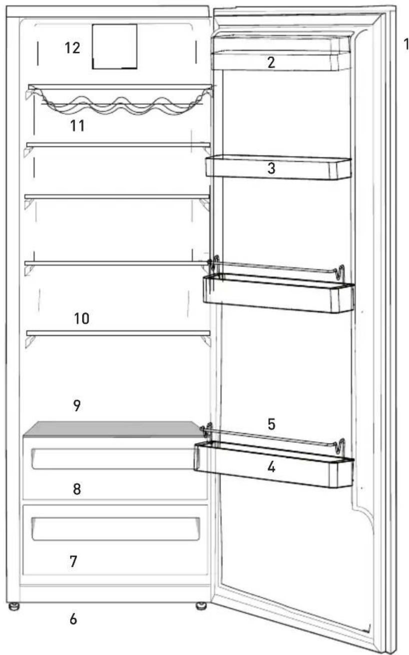 GRUNDIG GSNE 107E40 N - Kyl/frys - 1